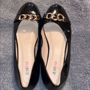 Just Fab Shiny Flats